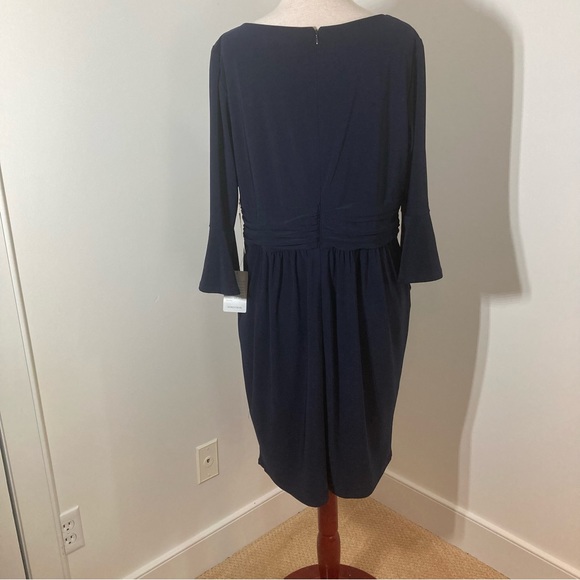 Navy Blue Eliza J Dress Size 14W NWT - Picture 2 of 8